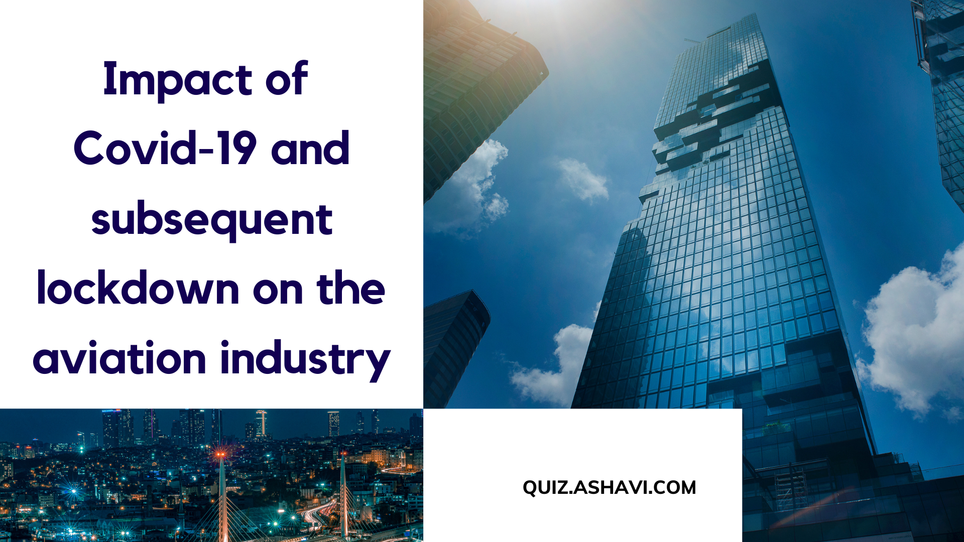 Impact of Covid-19 and subsequent lockdown on the aviation industry